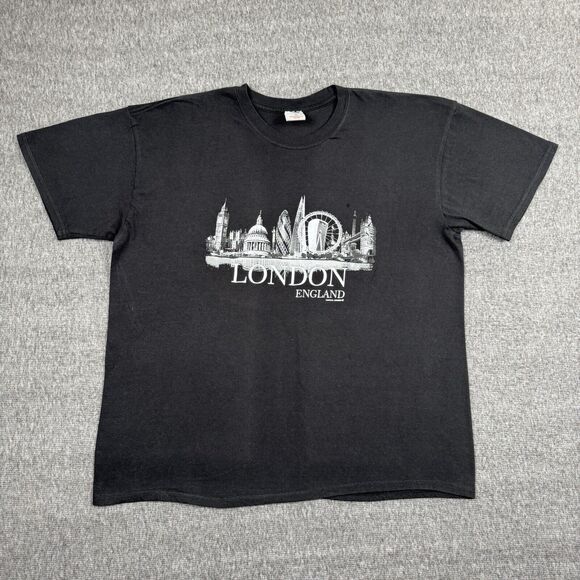 Vintage London England‎ T-Shirt Men’s XL Black Tourism Travel International 90s - Picture 1 of 6
